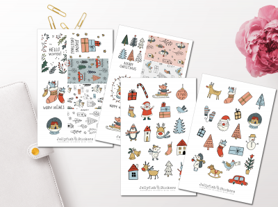 Weihnachten Sticker Set